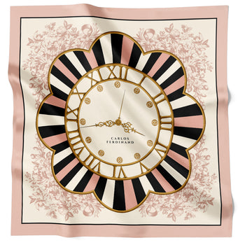 Flower Clock Blush Pink
